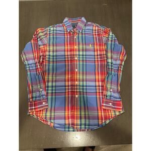 Ralph Lauren vintage Men's Multicolor Plaid Button Down Shirt M Long Sleeve